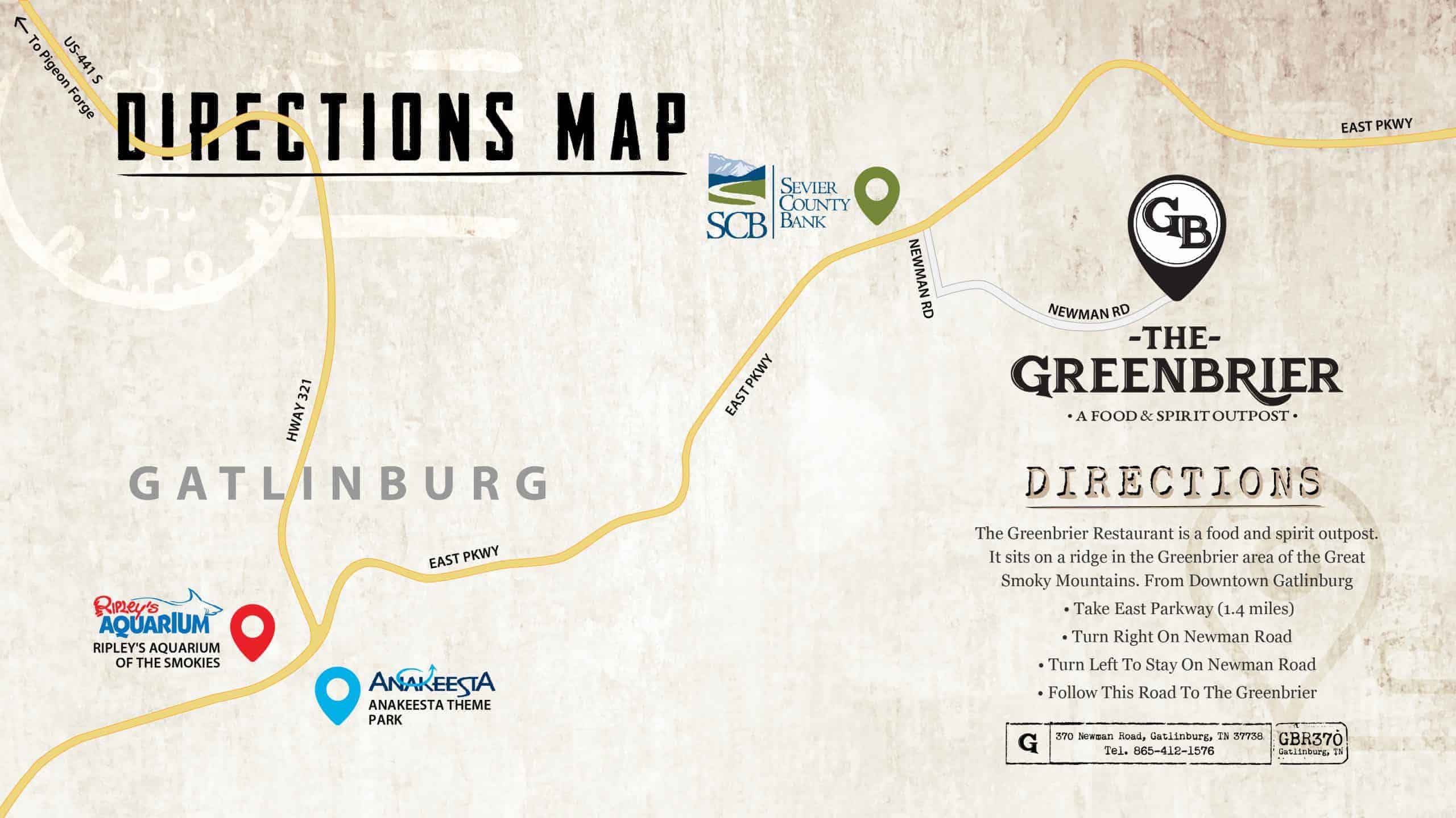 Map of the Greenbrier