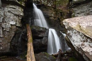 baskins creek falls a trail near gatlinburg